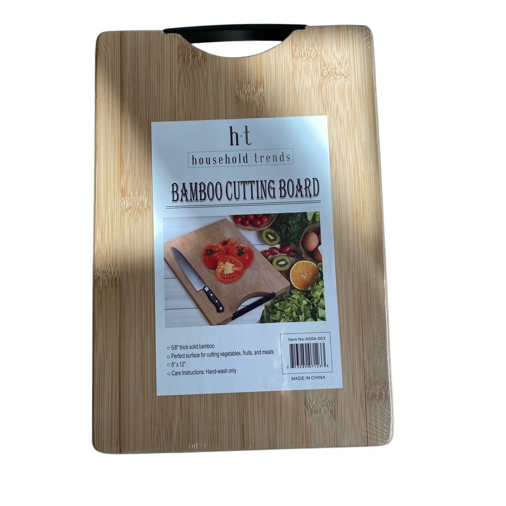 Household Trends Bamboo Cutting Board New